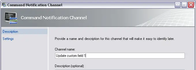 Command Notification Channel Wizard #1